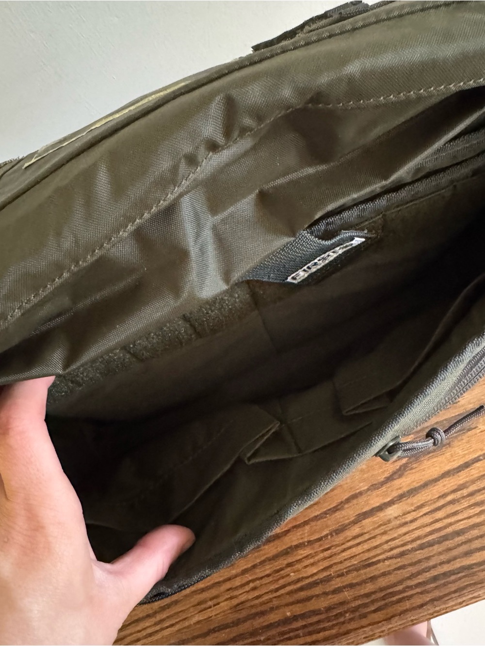 Men's Tactical Messenger Bag in Olive Green - Picture 4 of 7